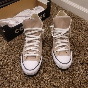 Converse Tan High-Top Sneakers